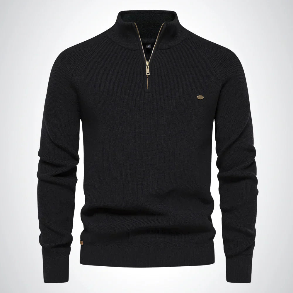 Pull côtelé décontracté à manches longues pour homme | Hiver