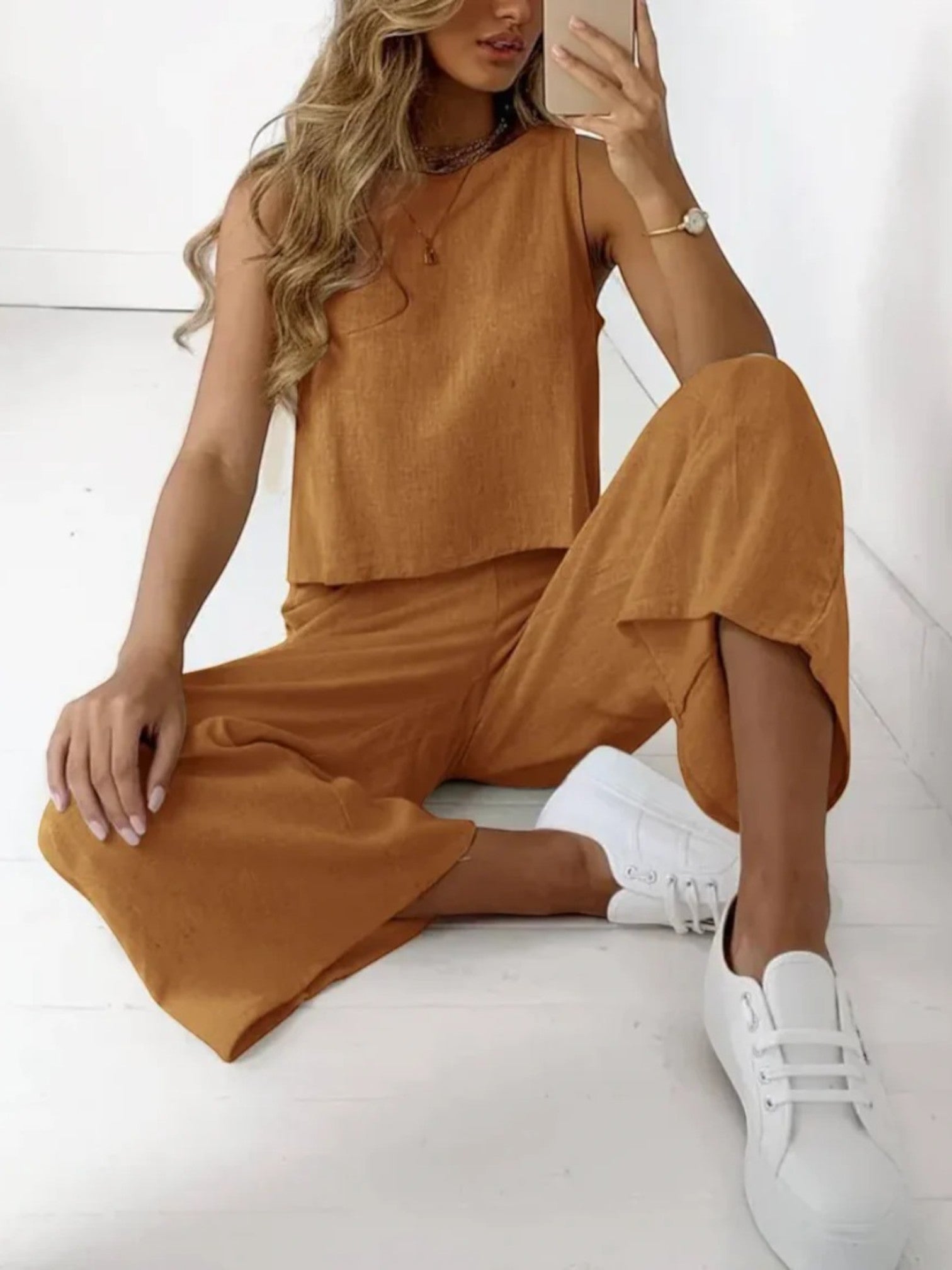 Malia | Ensemble Deux Pièces Élégant Pour Femme | Sans Manches