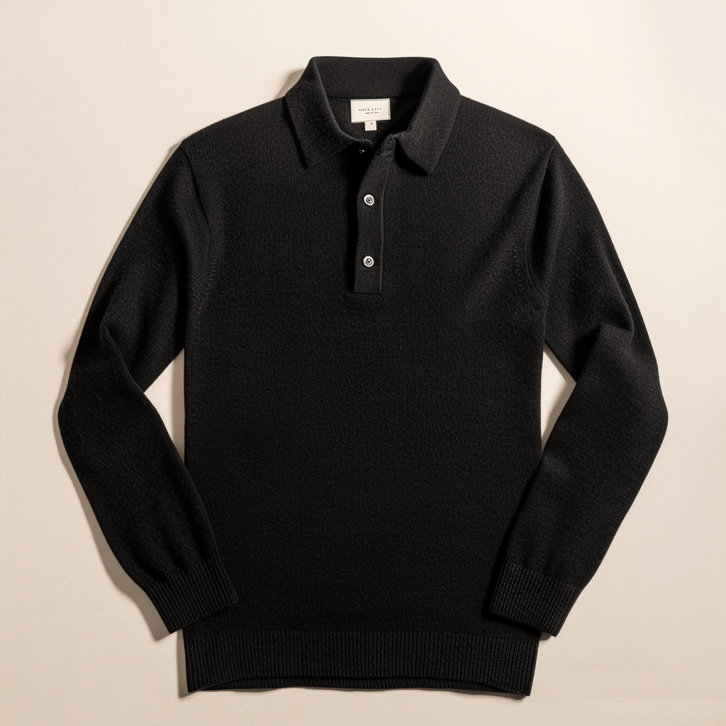 Polo En Tricot Pour Homme | Manches Longues