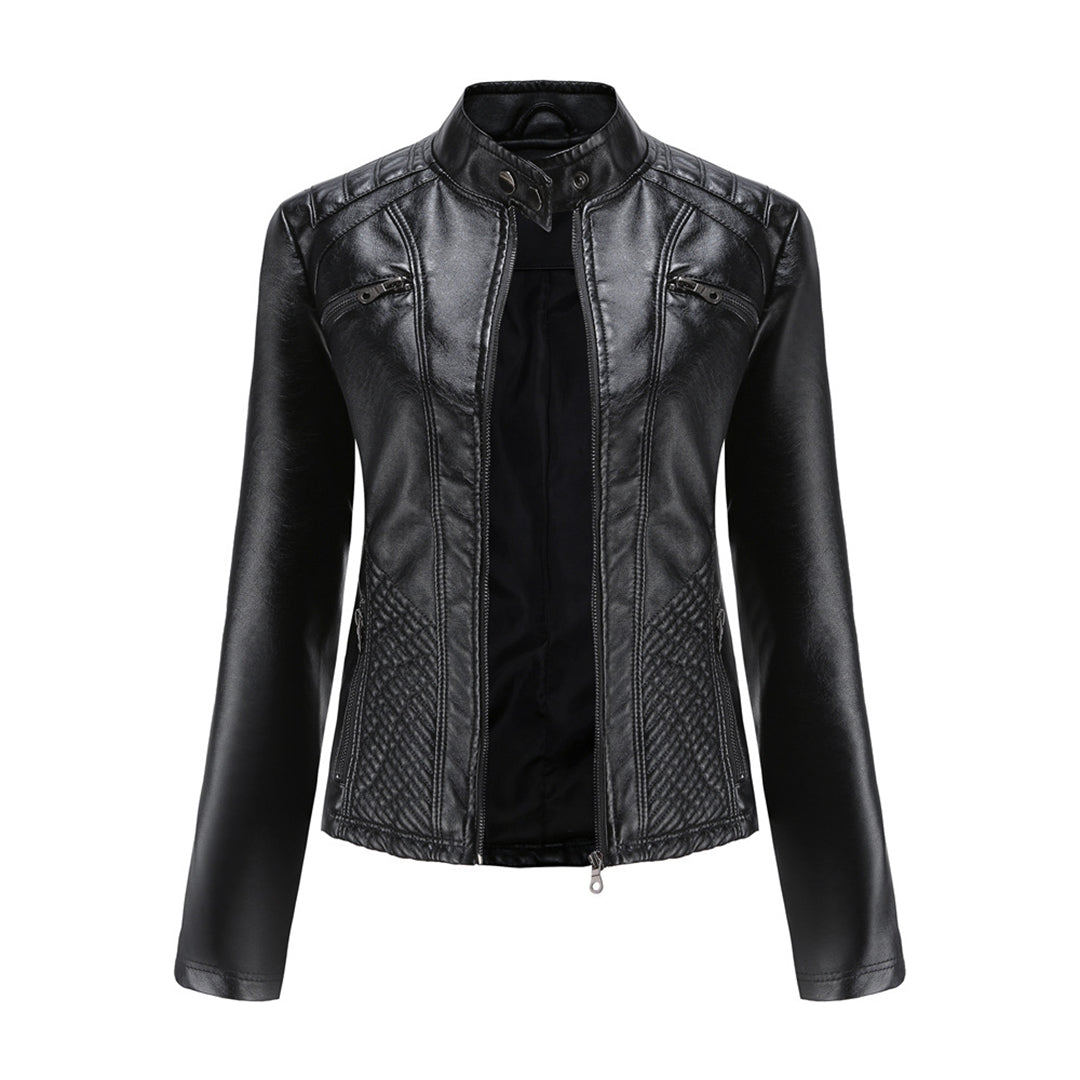 Veste En Cuir Tendance Pour Femme | Fermeture Éclair