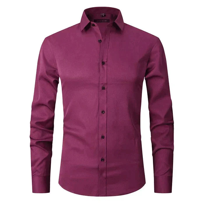 Chemise Formelle Sans Repassage Pour Homme | Haute Élasticité