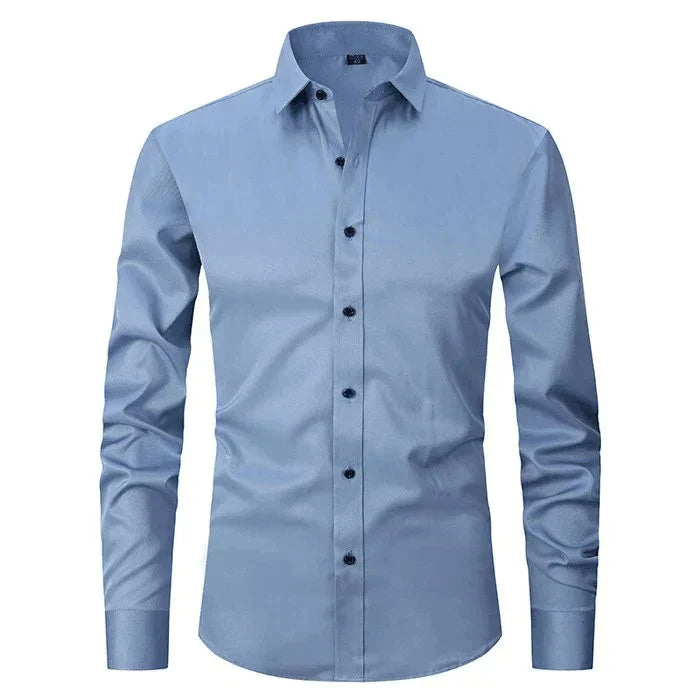 Chemise Formelle Sans Repassage Pour Homme | Haute Élasticité