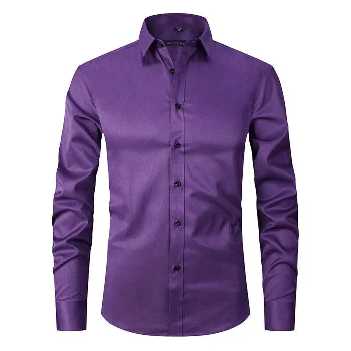 Chemise Formelle Sans Repassage Pour Homme | Haute Élasticité