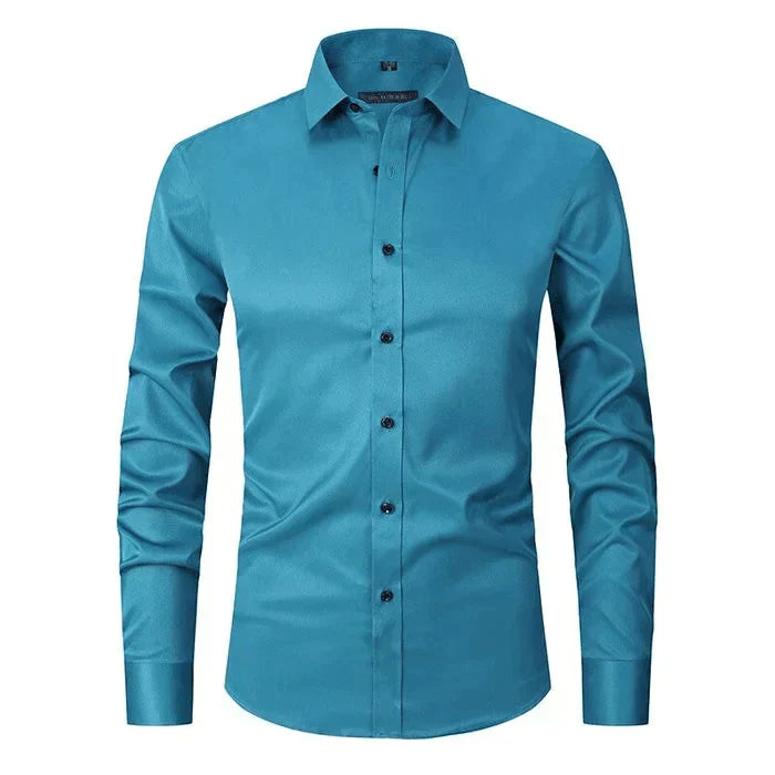 Chemise Formelle Sans Repassage Pour Homme | Haute Élasticité