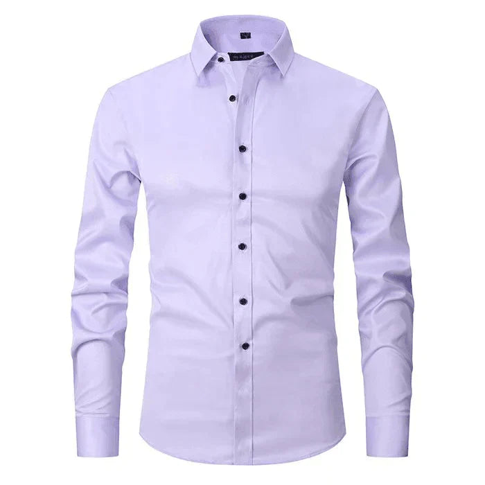 Chemise Formelle Sans Repassage Pour Homme | Haute Élasticité