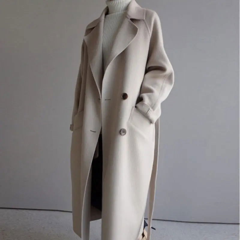 Long Trench D’hiver Pour Femme | Avec Poche