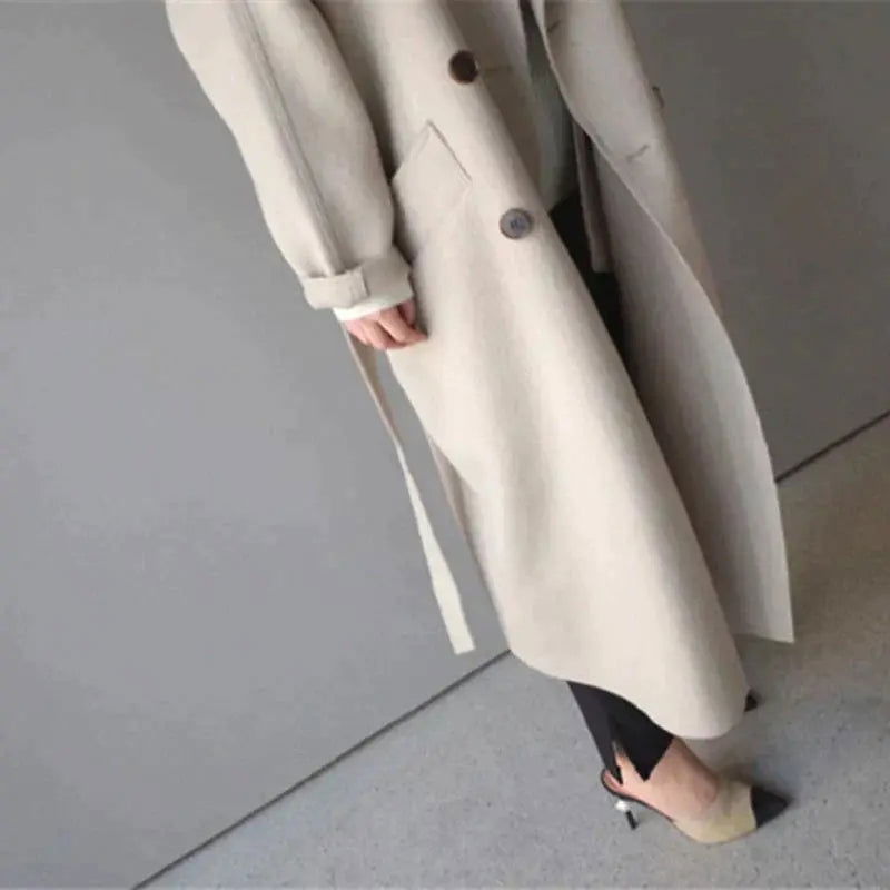Long Trench D’hiver Pour Femme | Avec Poche