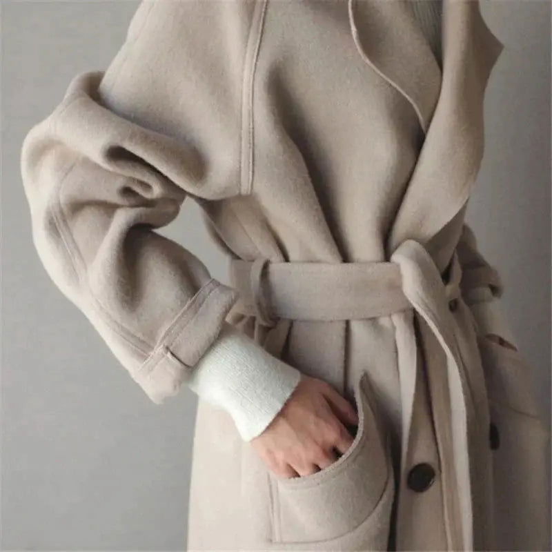 Long Trench D’hiver Pour Femme | Avec Poche