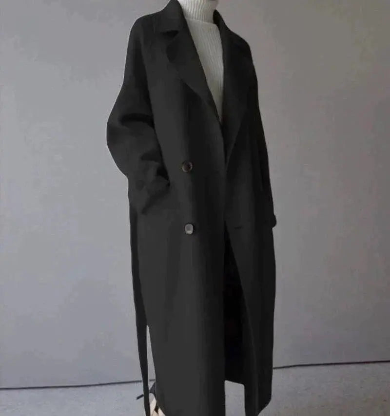Long Trench D’hiver Pour Femme | Avec Poche