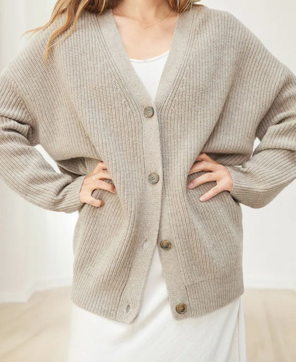 Gilet Col En V Pour Femme | Manches Longues