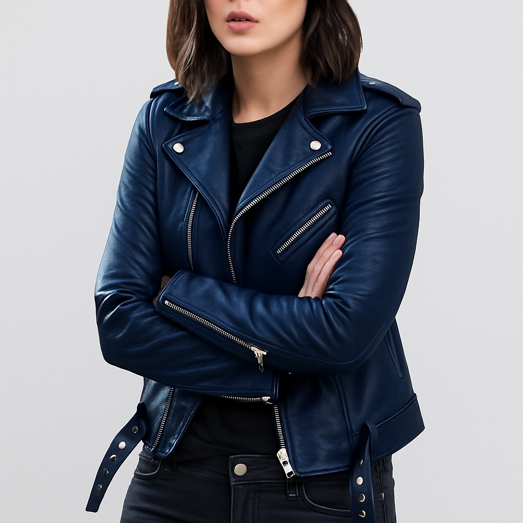 Veste En Cuir Pour Femme | Coupe Slim
