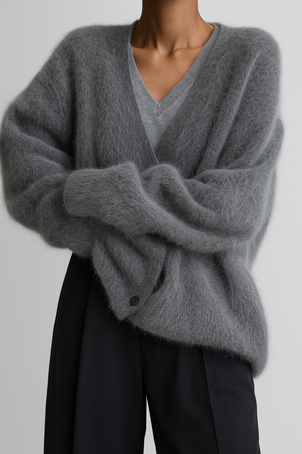Cardigan Tendance D'hiver En Cachemire Pour Femme
