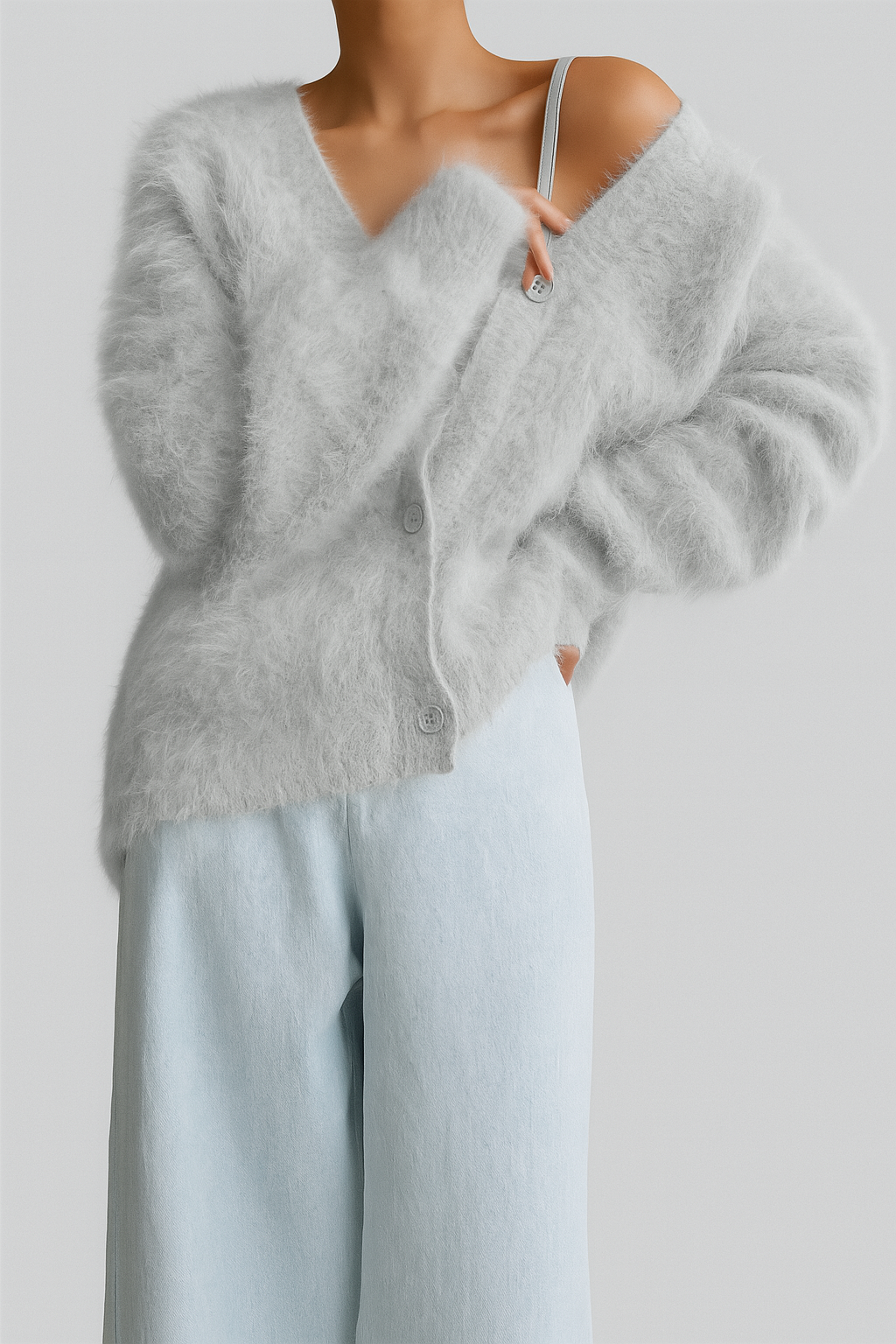 Cardigan Tendance D'hiver En Cachemire Pour Femme