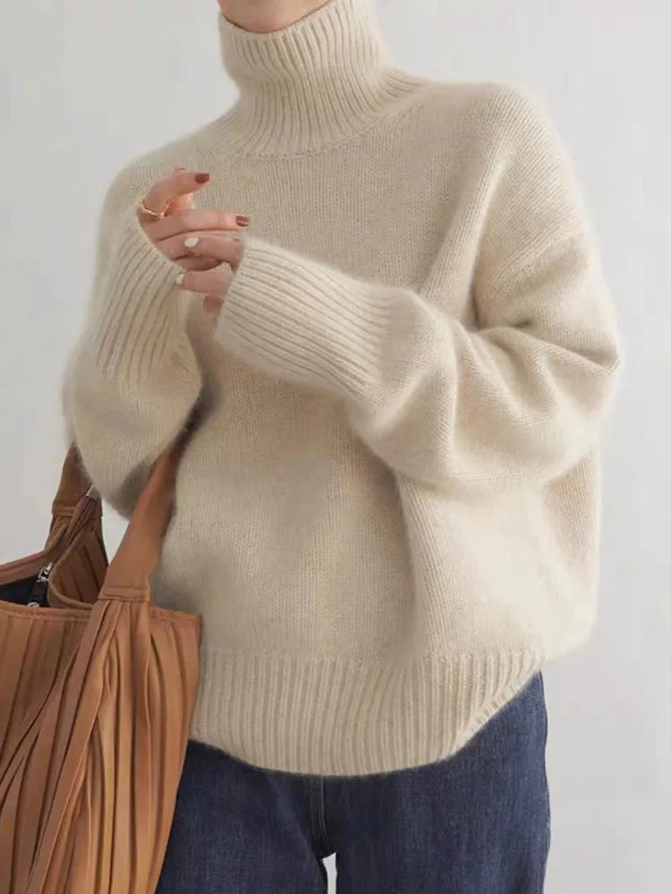 Col Roulé Oversize En Cachemire Pour Femme | Hiver