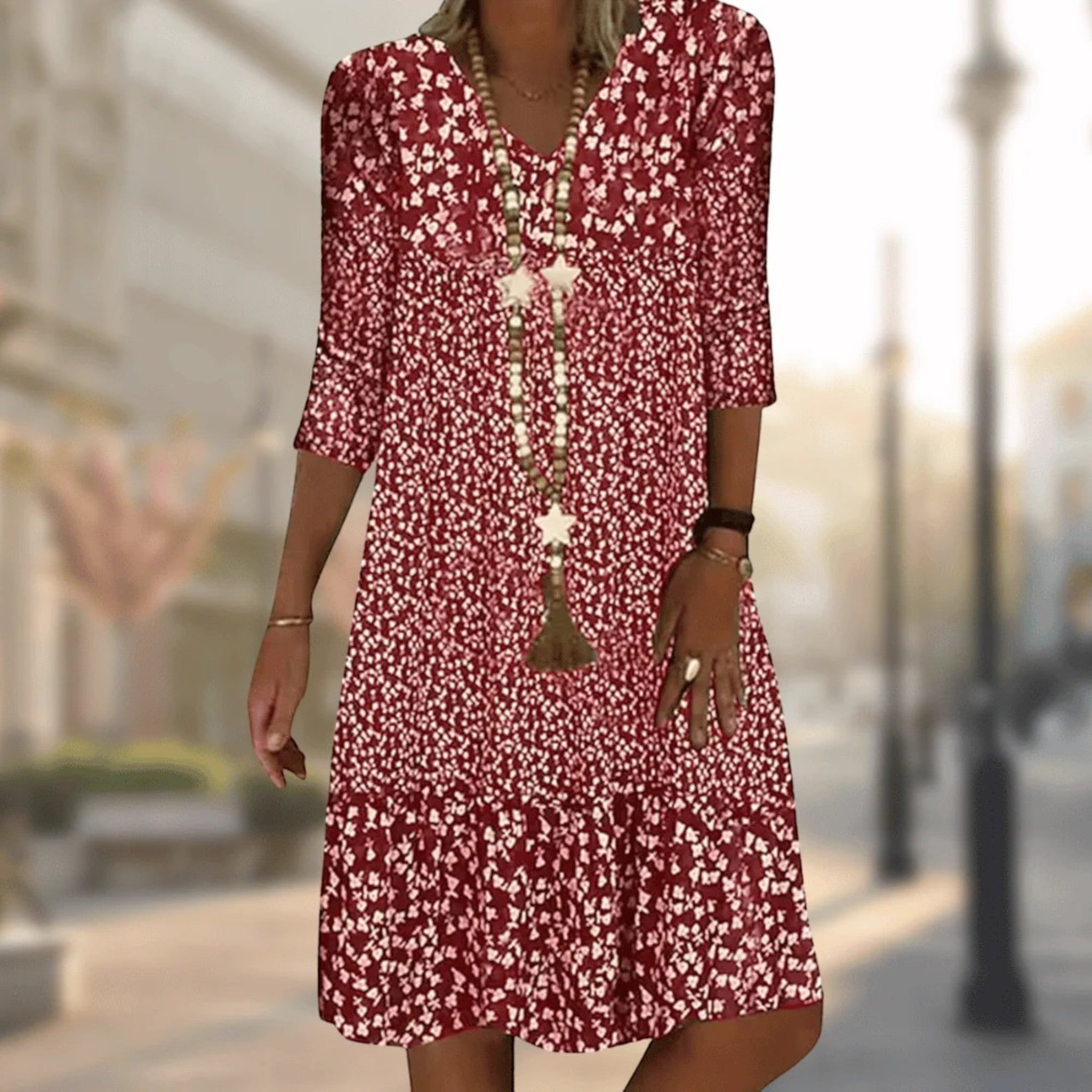 Angela | Robe D'été Décontractée À Imprimé Floral Pour Femmes