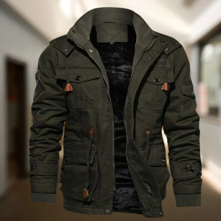 Veste Épaisse À Col Montant Pour Homme | Hiver