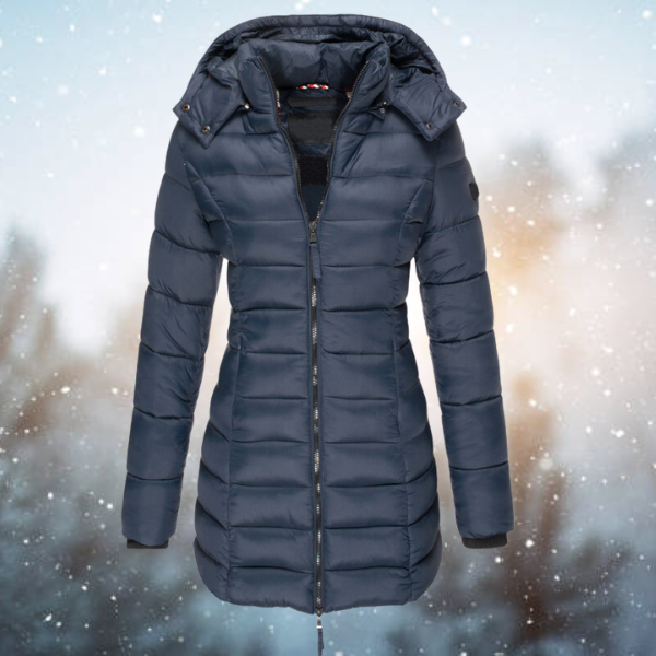 Manteau Mi-long À Capuche Pour Femmes | Hiver