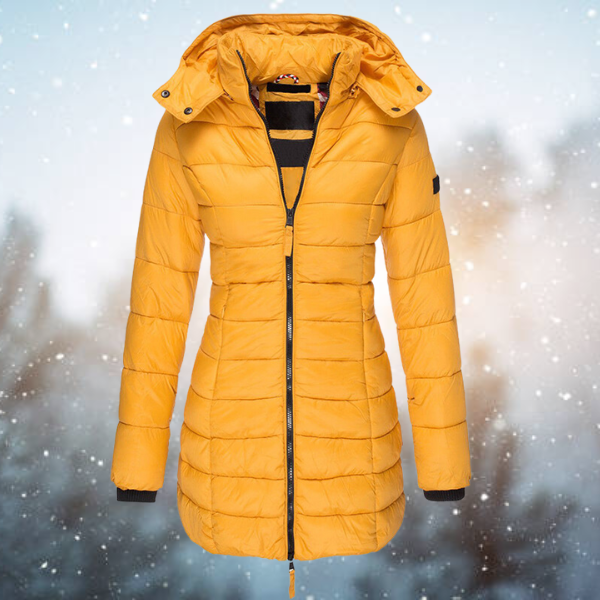 Manteau Mi-long À Capuche Pour Femmes | Hiver