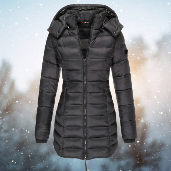 Manteau Mi-long À Capuche Pour Femmes | Hiver