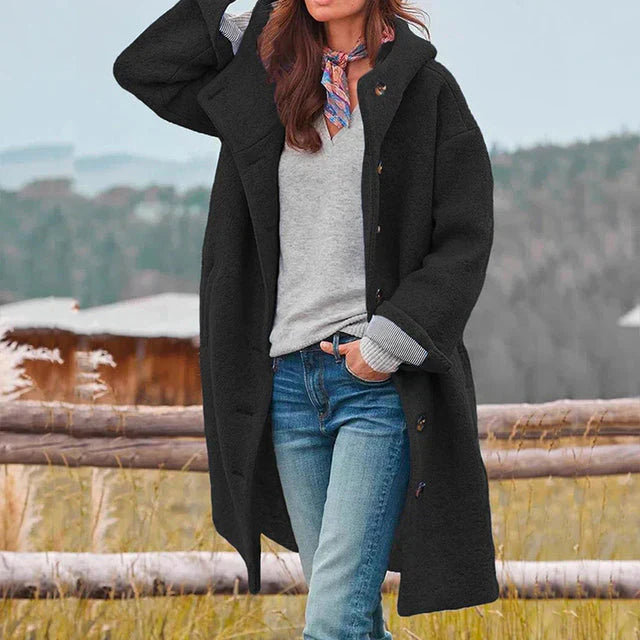 Manteau Long Classique À Boutons Pour Femme | Automne