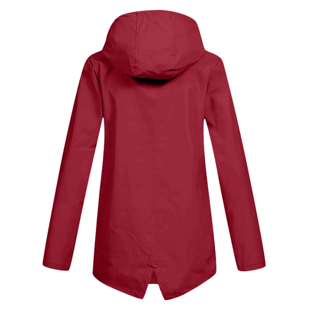 Veste De Pluie Zippée Pour Femmes | Mi-longueur
