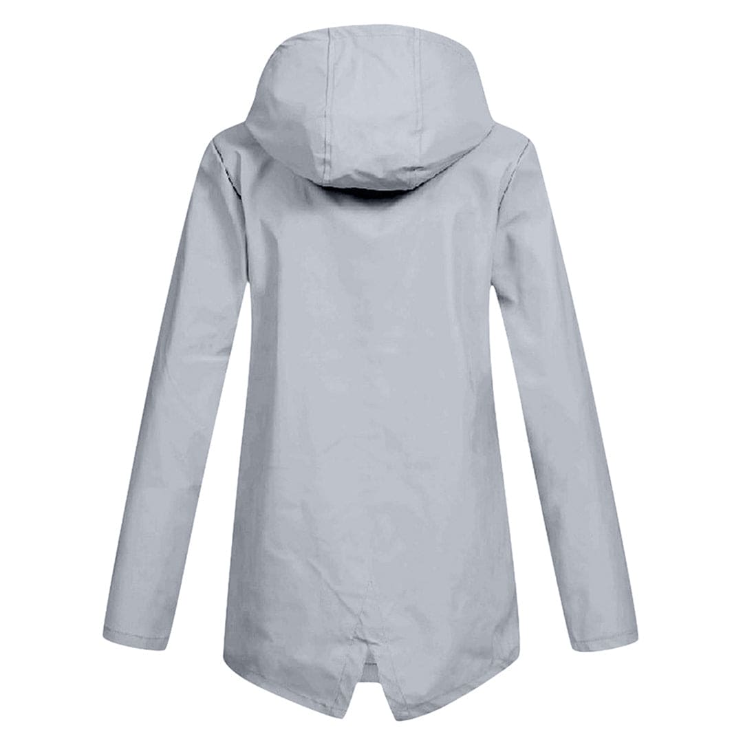 Veste De Pluie Zippée Pour Femmes | Mi-longueur