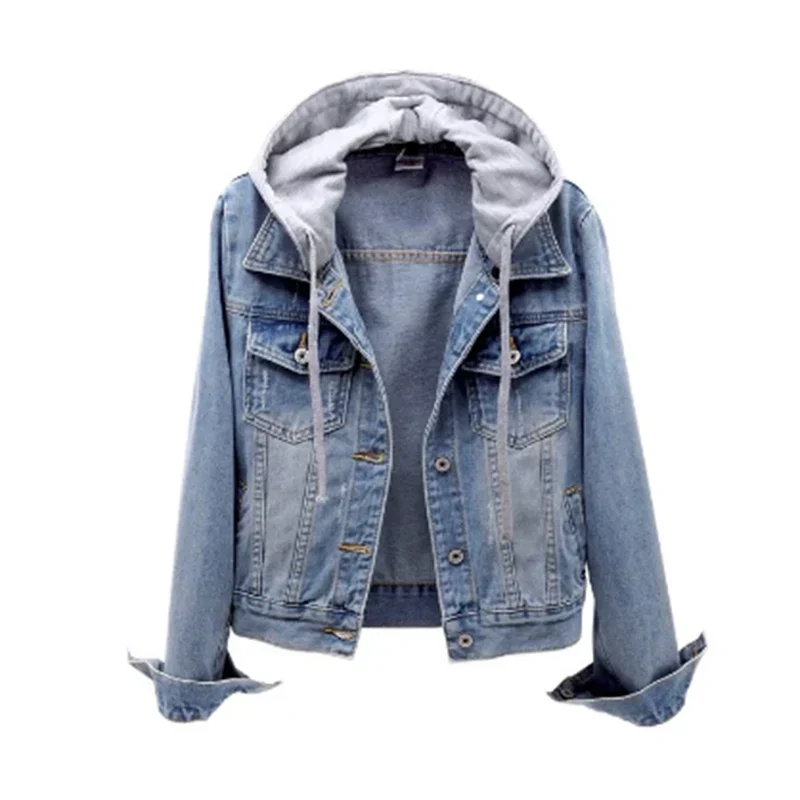 Veste En Jean Avec Capuche Amovible Pour Femme | Style Décontracté