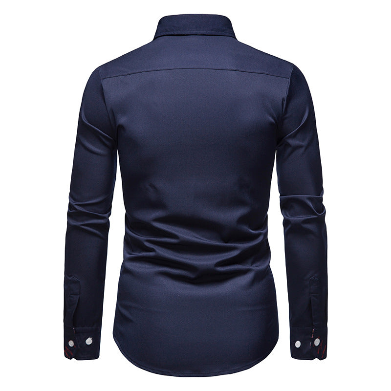 Chemise Homme Cintrée Imprimée À Manches Longues | Tendance