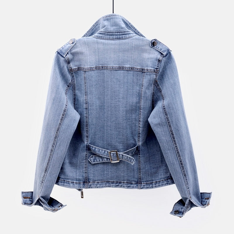 Veste En Jean Décontractée Pour Femme | Détail Zip