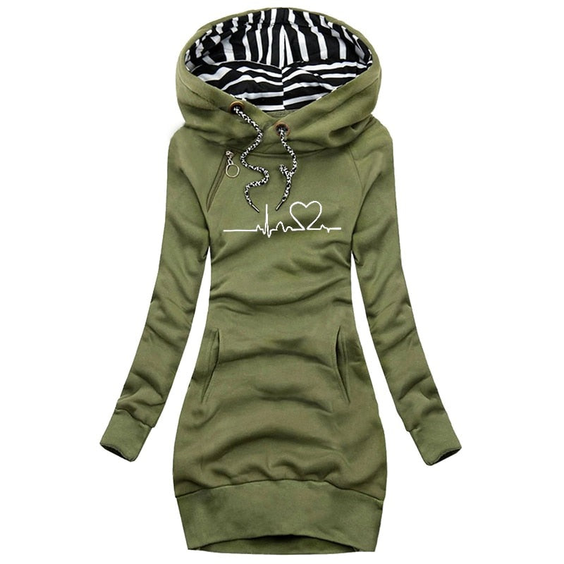 Sweat À Capuche Pour Femme Avec Poche | Manches Longues