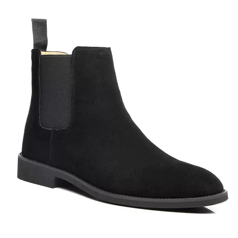 Bottines Chelsea classiques aspect suédé pour homme | Longueur cheville