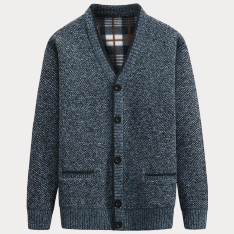 Cardigan En Maille À Col En V Pour Homme | Manches Longues