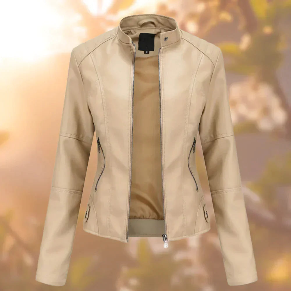 Veste En Cuir Pour Femme | Manches Longues