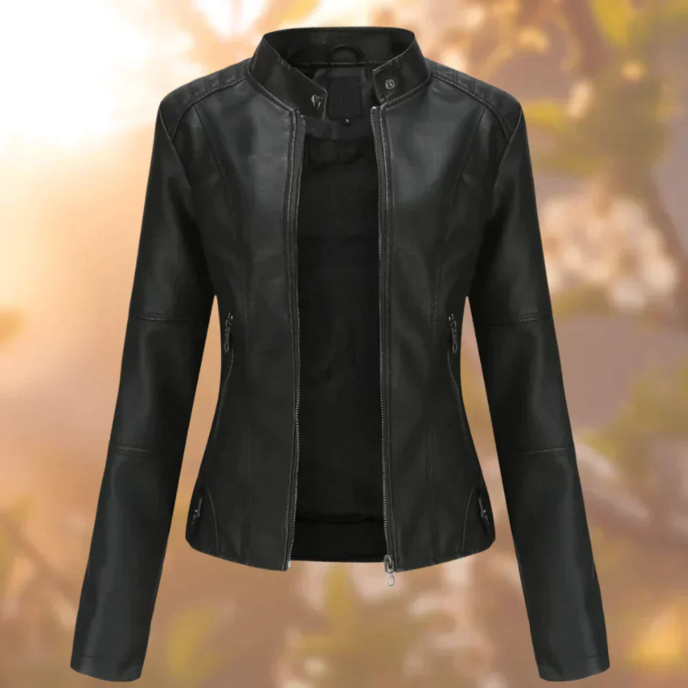 Veste En Cuir Pour Femme | Manches Longues