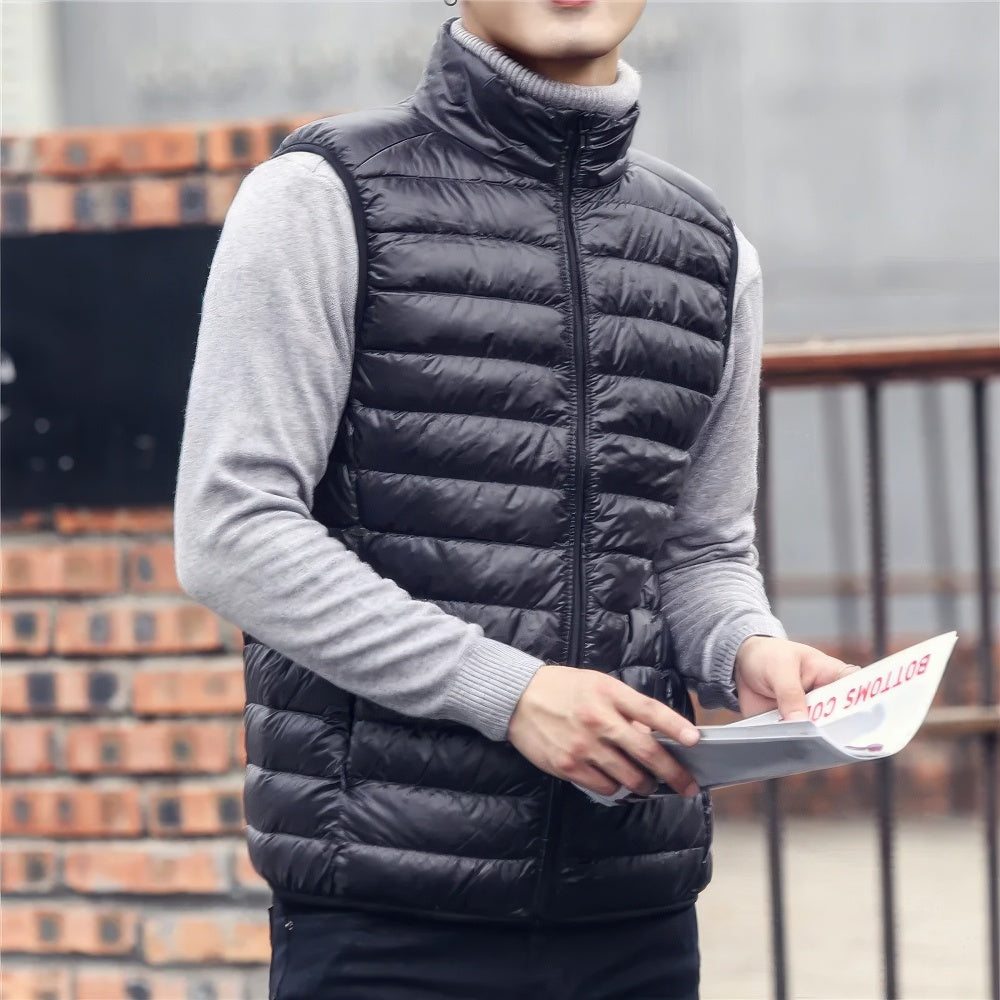 Doudoune Sans Manches Zippée Pour Homme | Hiver