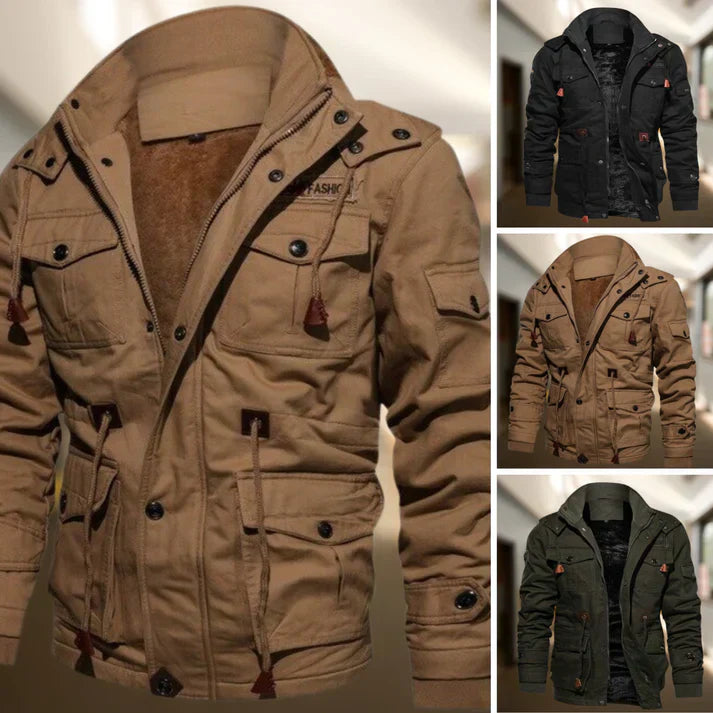 Veste Épaisse À Col Montant Pour Homme | Hiver