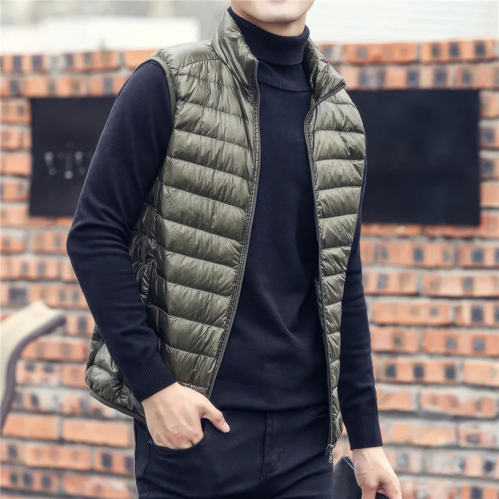 Doudoune Sans Manches Zippée Pour Homme | Hiver