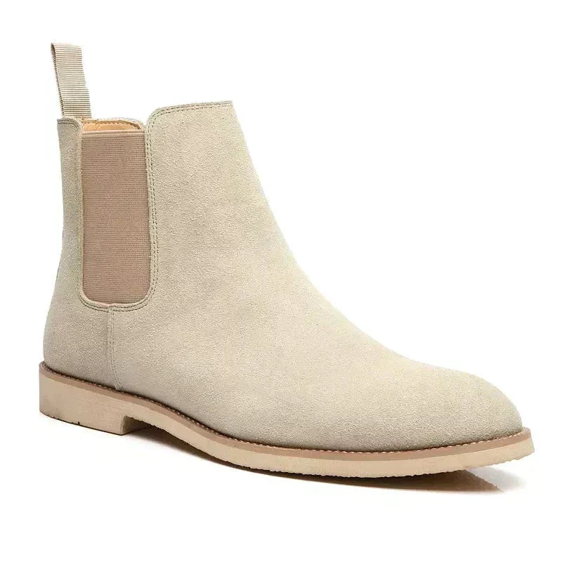 Bottines Chelsea classiques aspect suédé pour homme | Longueur cheville