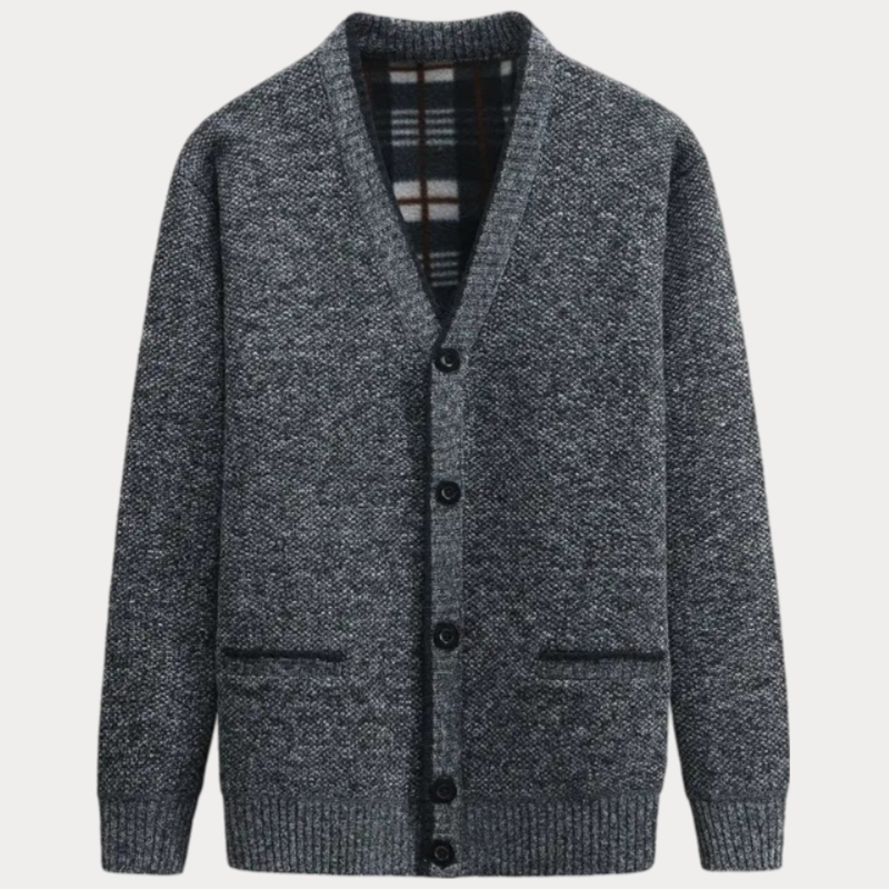 Cardigan En Maille À Col En V Pour Homme | Manches Longues