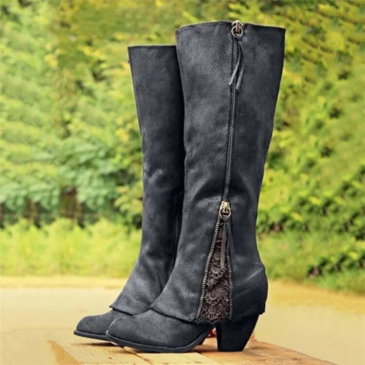 Bottes À Talons Hauts Pour Femmes | Talon Épais