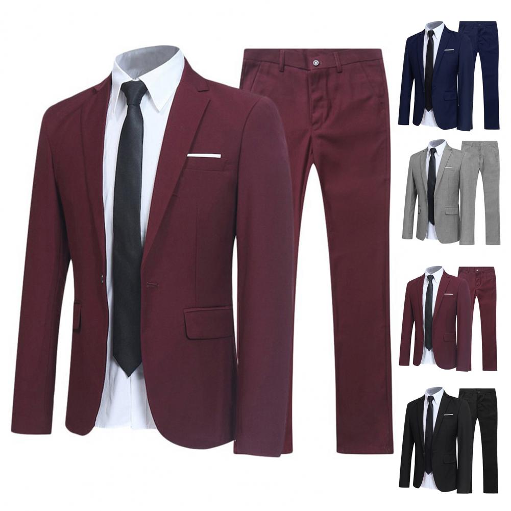 Costume Deux Pièces Classique Pour Homme | Blazer Et Pantalon