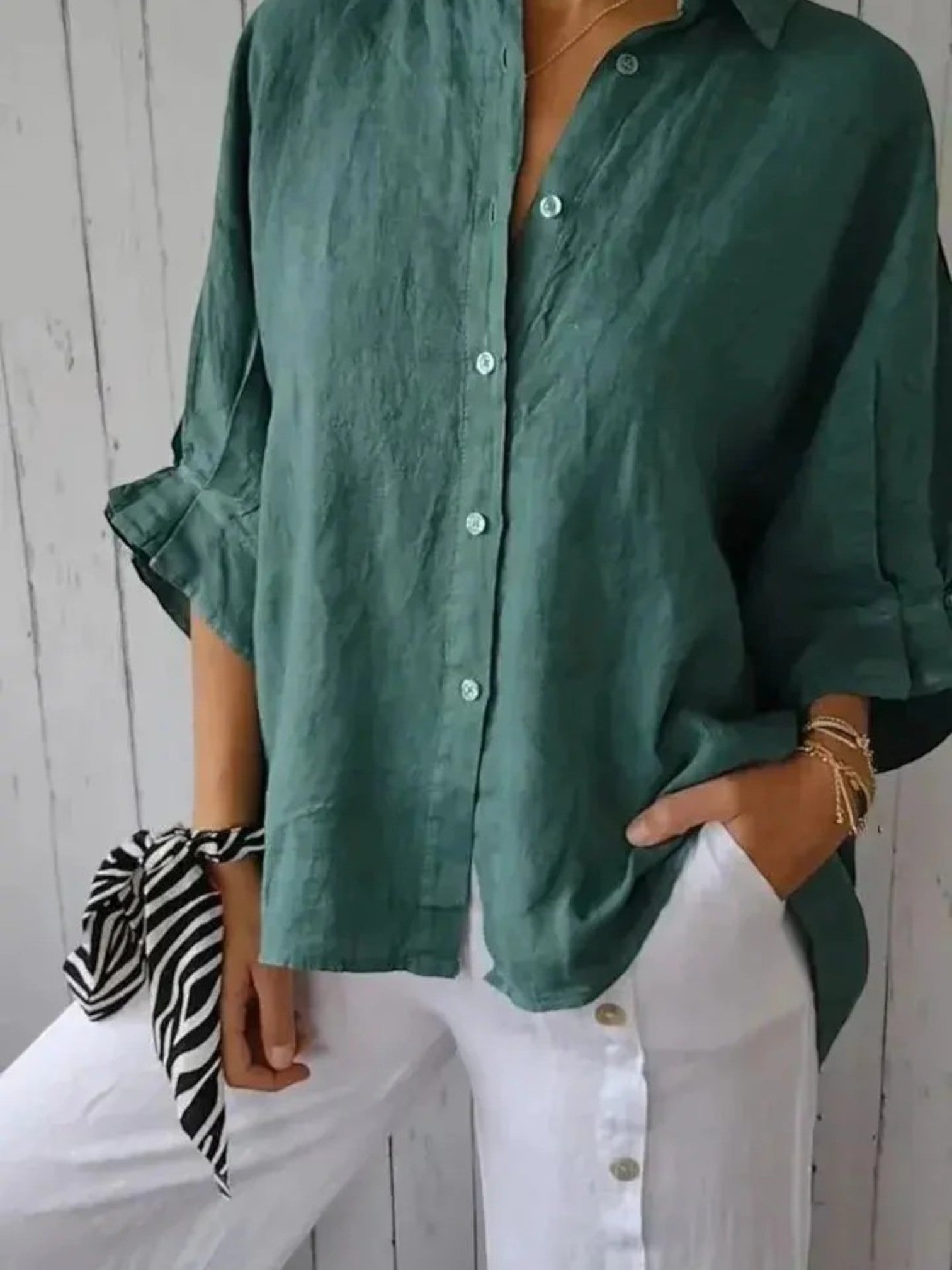 Chemise D'été Confortable Pour Femmes | Manches Longues