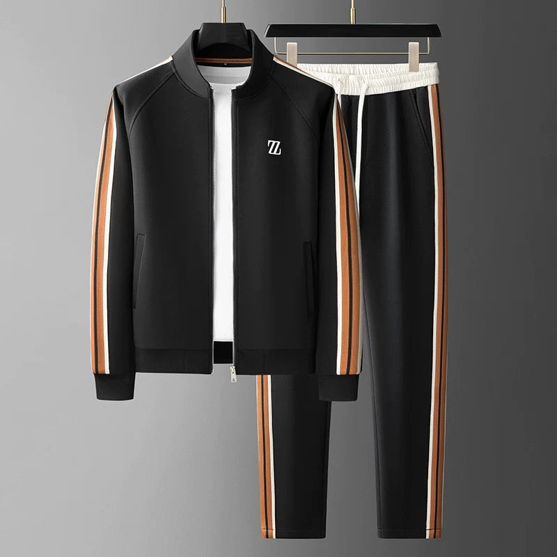 Ensemble De Survêtement Zippé 2 Pièces Pour Homme | Manches Longues