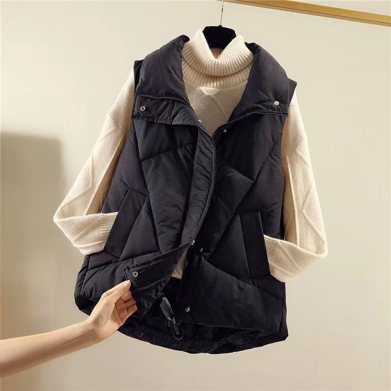 Gilet Sans Manches Avec Poches Avant Pour Femme | Hiver