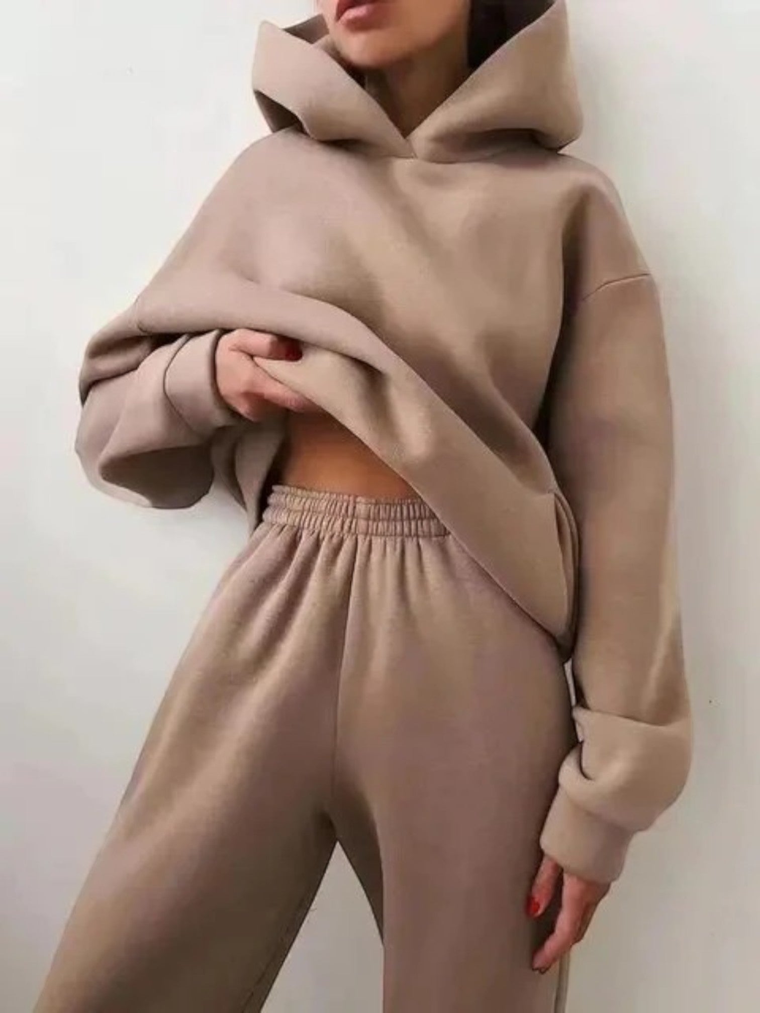 Ensemble Élégant Sweat À Capuche Et Pantalon Pour Femme