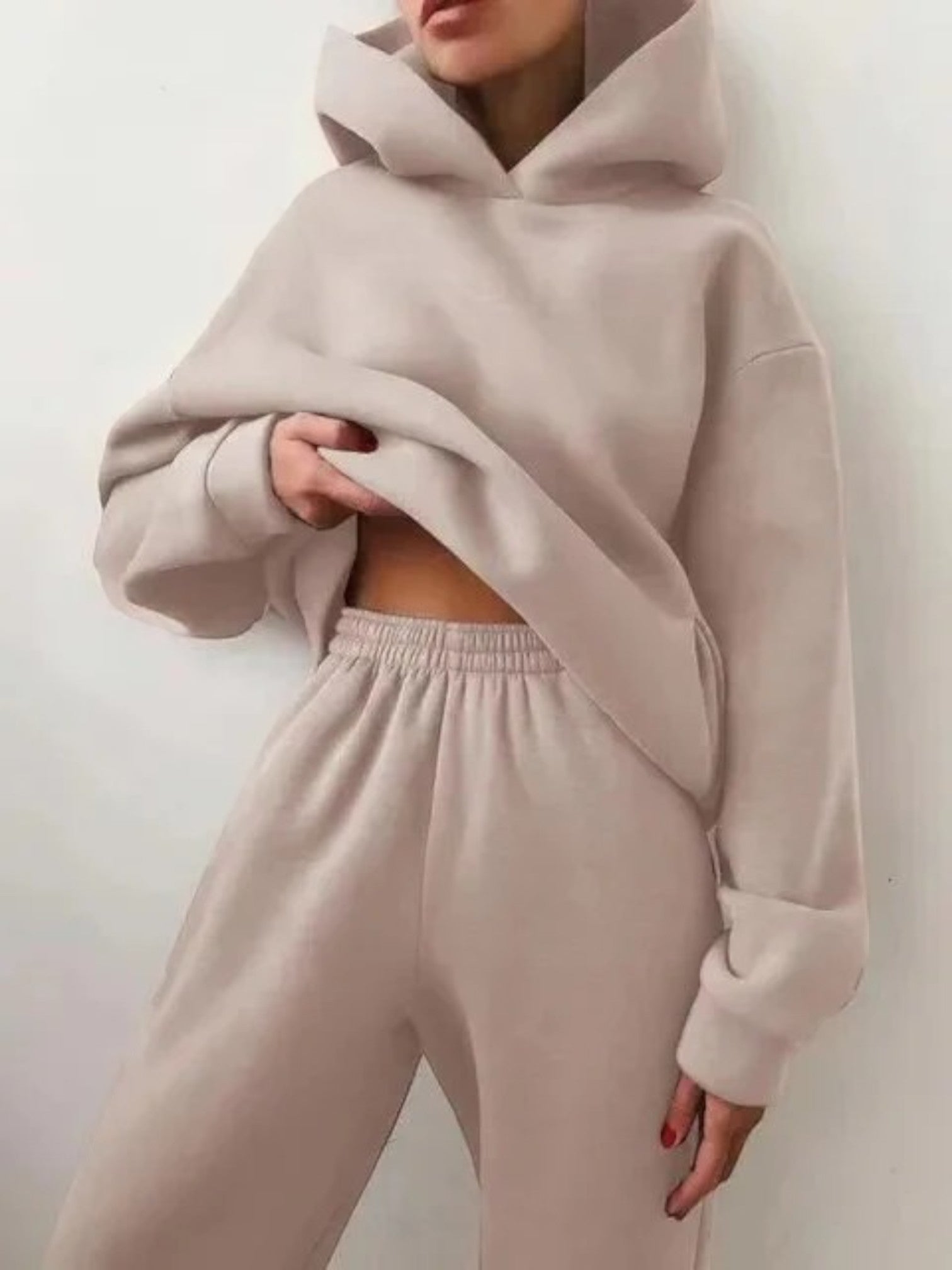 Ensemble Élégant Sweat À Capuche Et Pantalon Pour Femme