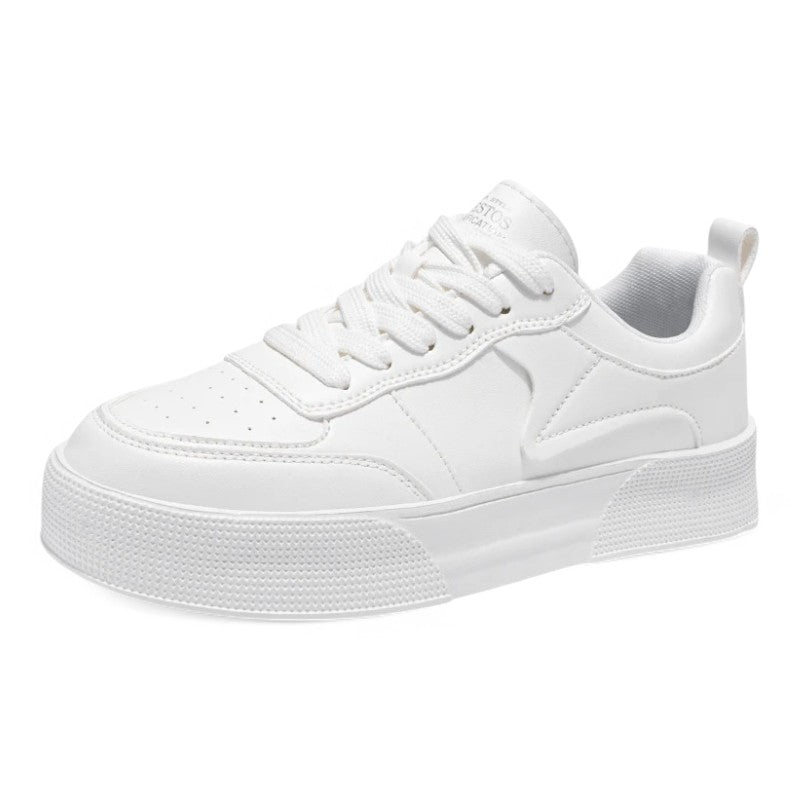 Baskets Minimalistes Blanches Pour Homme | À Lacets