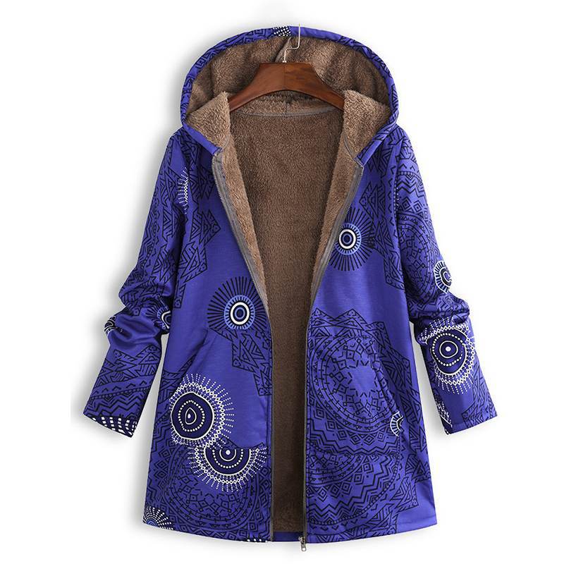 Veste À Capuche À Motifs Pour Femme | Hiver