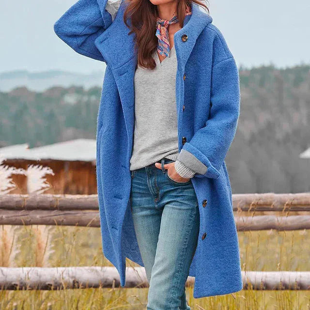 Manteau Long Classique À Boutons Pour Femme | Automne