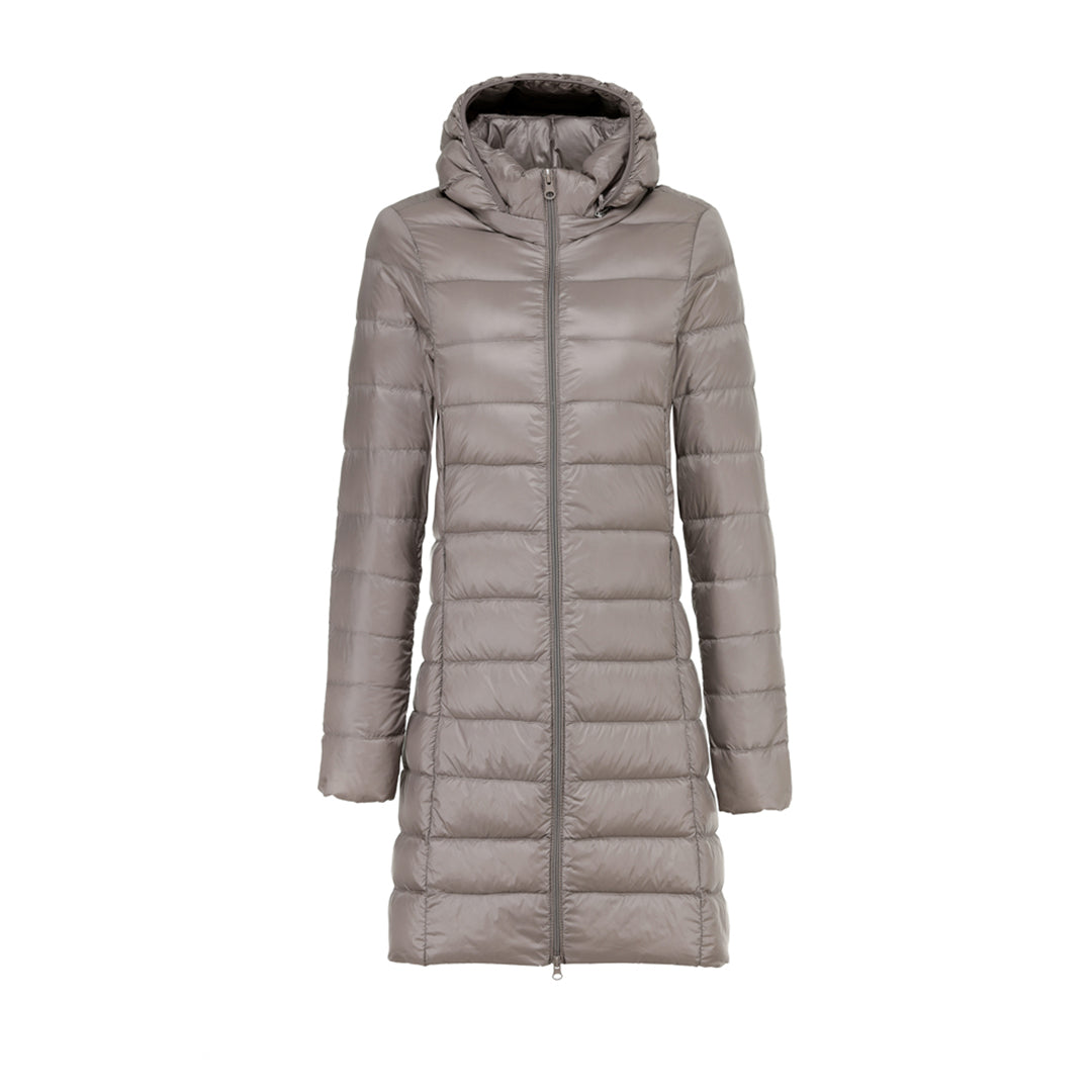Veste Matelassée D’Hiver Avec Capuche Pour Femme | Longue